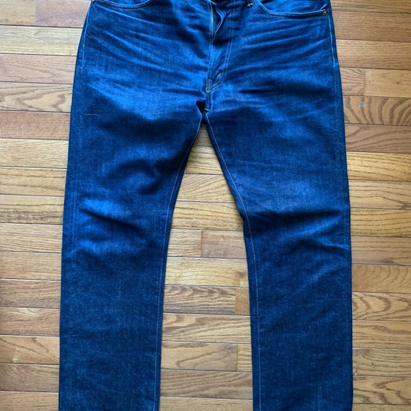 Men’s Levi’s LVC 505 - 0217 straight leg raw Selvedge Jeans Sz 32x32 - Picture 3 of 8